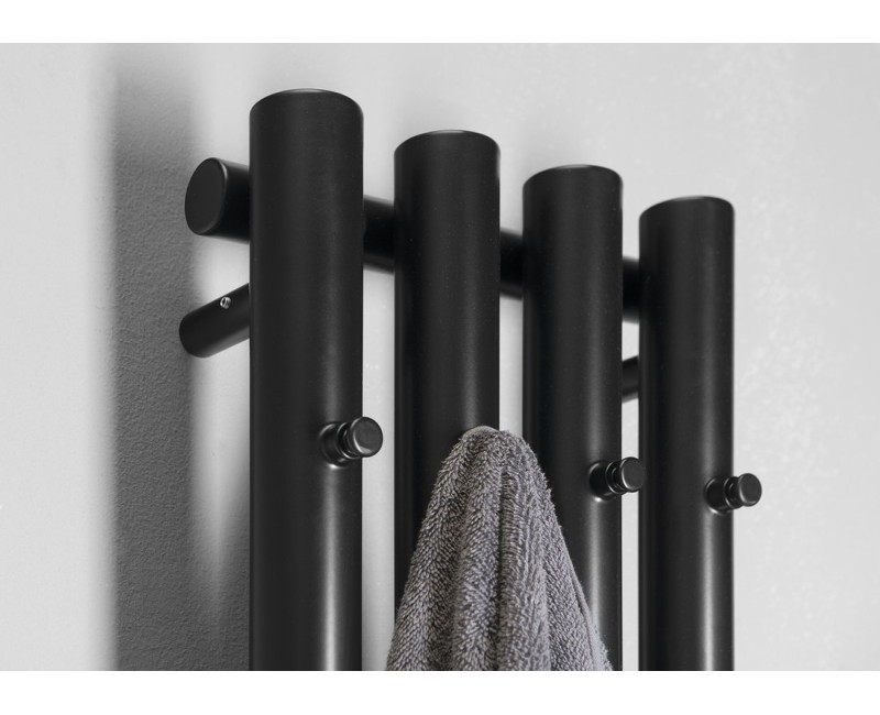 Dvieļu žāvētājs / Radiators Sapho Pilon radiators, 27x180 cm, matēti melns  IZ122T