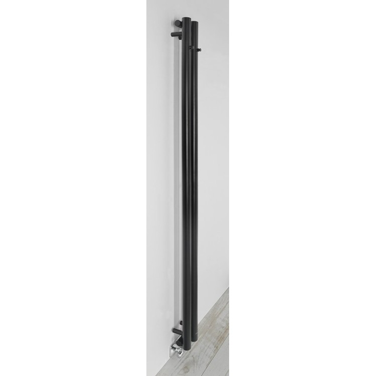 Полотенцесушитель / Радиатор Sapho Pilon 12x180 см, 300 Вт, матовый черный IZ124T