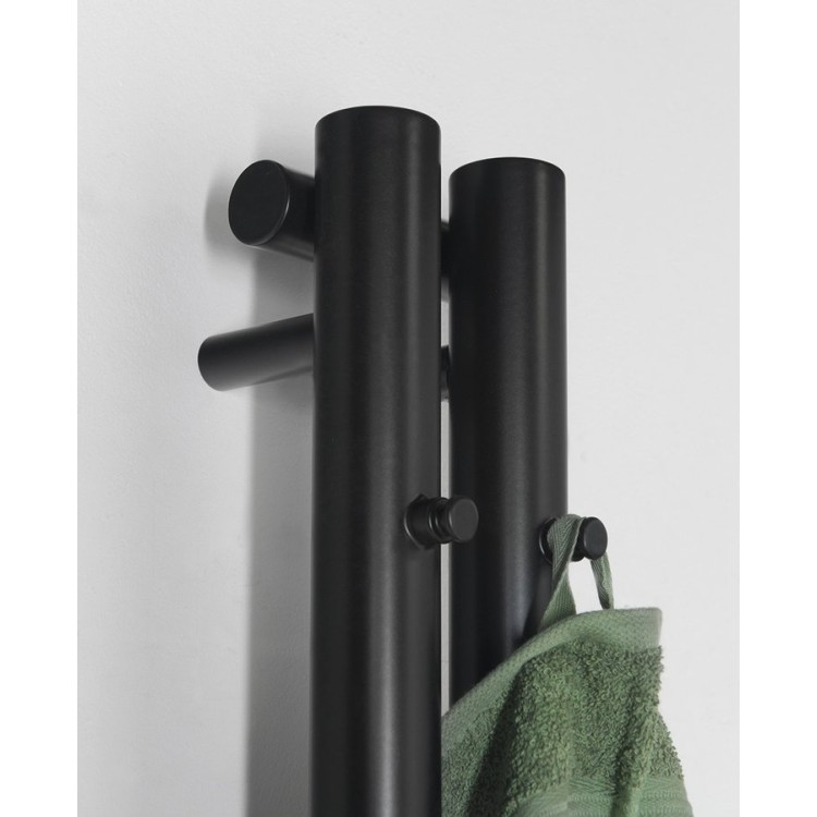 Полотенцесушитель / Радиатор Sapho Pilon 12x180 см, 300 Вт, матовый черный IZ124T