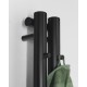 Полотенцесушитель / Радиатор Sapho Pilon 12x180 см, 300 Вт, матовый черный IZ124T