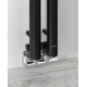 Полотенцесушитель / Радиатор Sapho Pilon 12x180 см, 300 Вт, матовый черный IZ124T