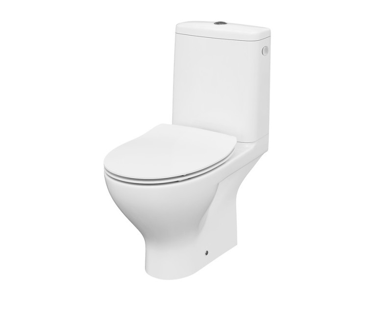 Tualetes pods Cersanit Moduo Rimless, ar vāku balts K116-001