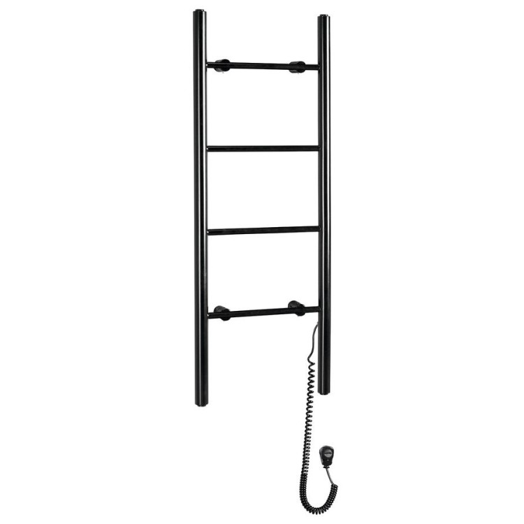 Dvieļu žāvētājs / Radiators Sapho Karbo elektriskais 40x112cm, melns matēts KB904