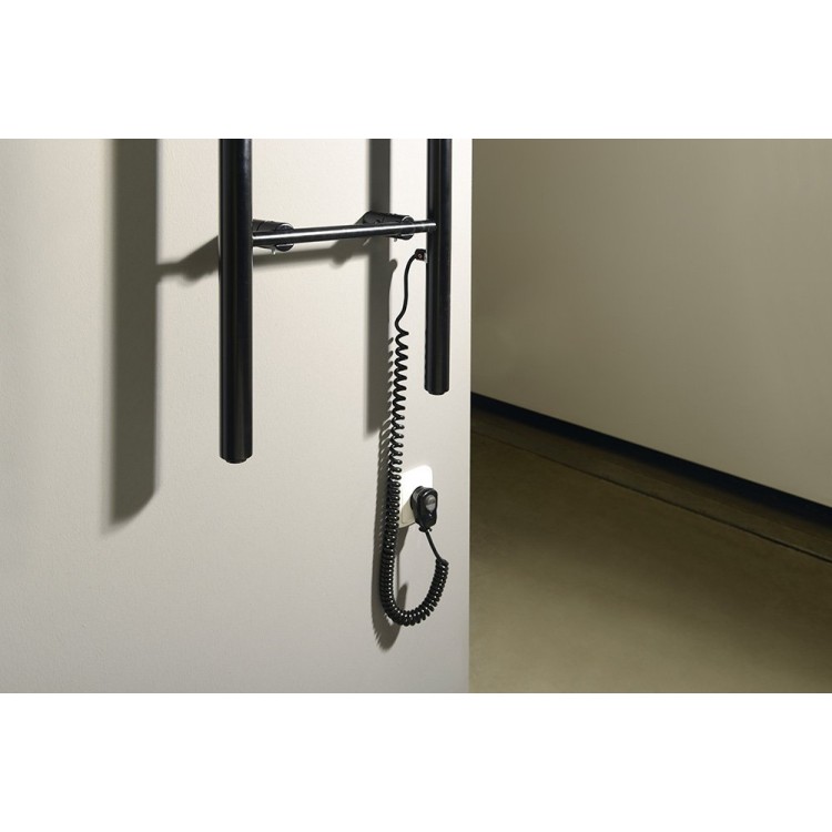 Dvieļu žāvētājs / Radiators Sapho Karbo elektriskais 40x112cm, melns matēts KB904