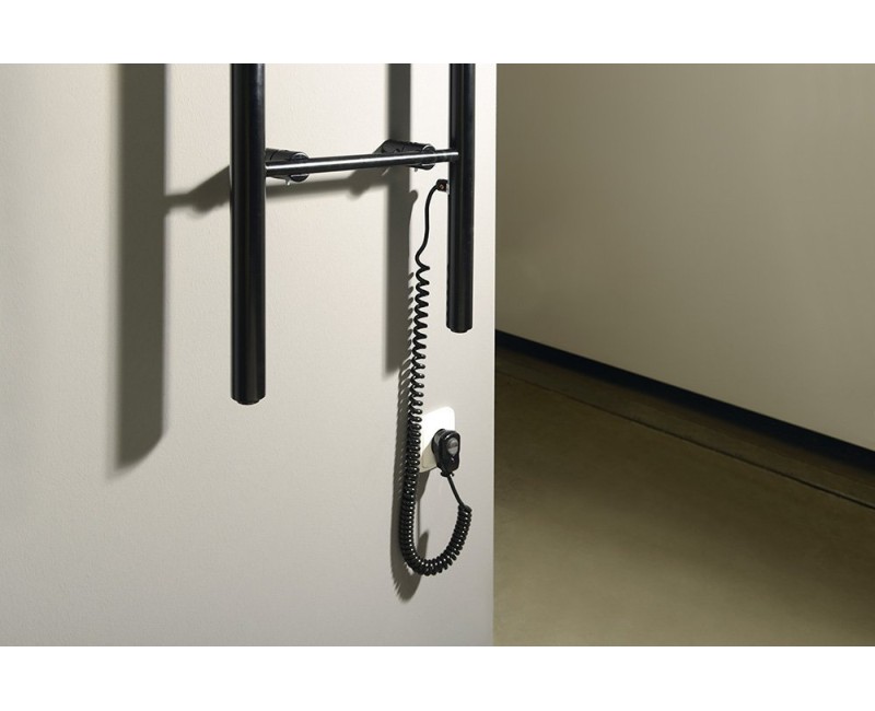 Полотенцесушитель / Радиатор Sapho Karbo электрический 40x112см, черный матовый KB904