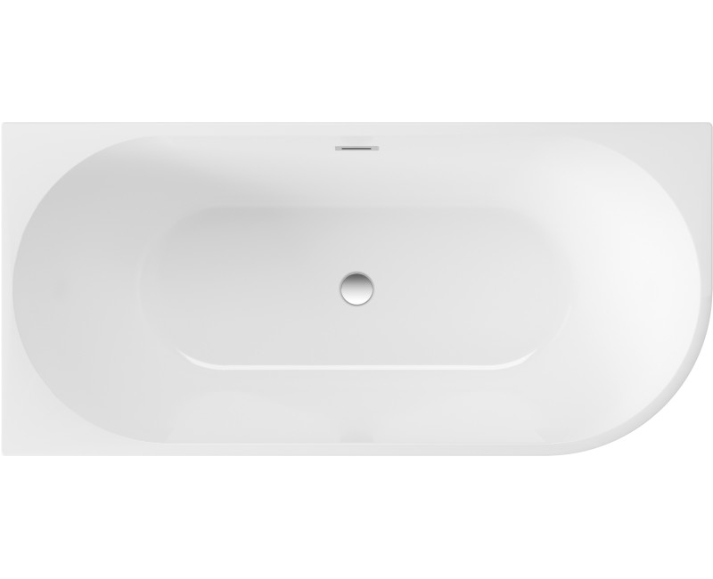 Отдельно стоящая ванна Deante Silia угловая литой акрил левая 160x75см