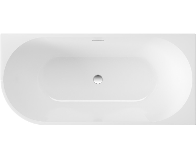 Отдельно стоящая ванна Deante Silia угловая литой акрил правая 160x75см