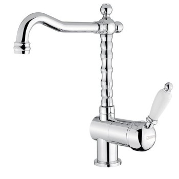 Смеситель для кухниSapho Kirké white, chrome KI14BC