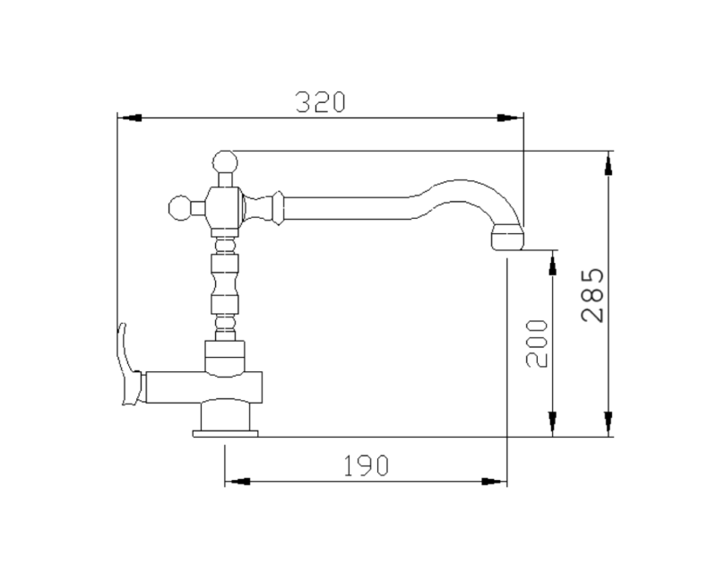Смеситель для кухниSapho Jafar chrome KI14C