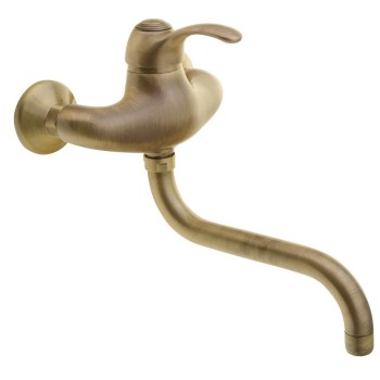 КухонныйсмесительSapho Kirke настенный бронзовый KI15B