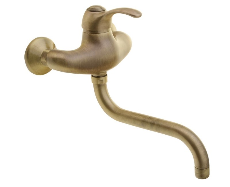 КухонныйсмесительSapho Kirke настенный бронзовый KI15B