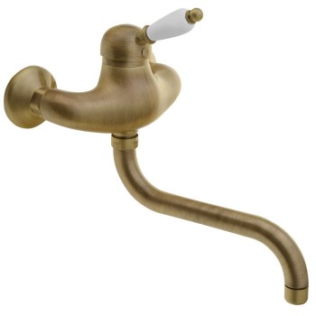 Смеситель для кухниSapho Kirké Wall-mounted White, bronze KI15BB