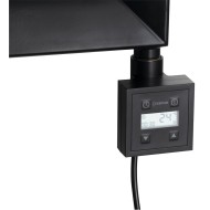Dvieļu žāvētāja sildelements Sapho KTX ar termostatu 600W Melns Matēts KTX-B-600