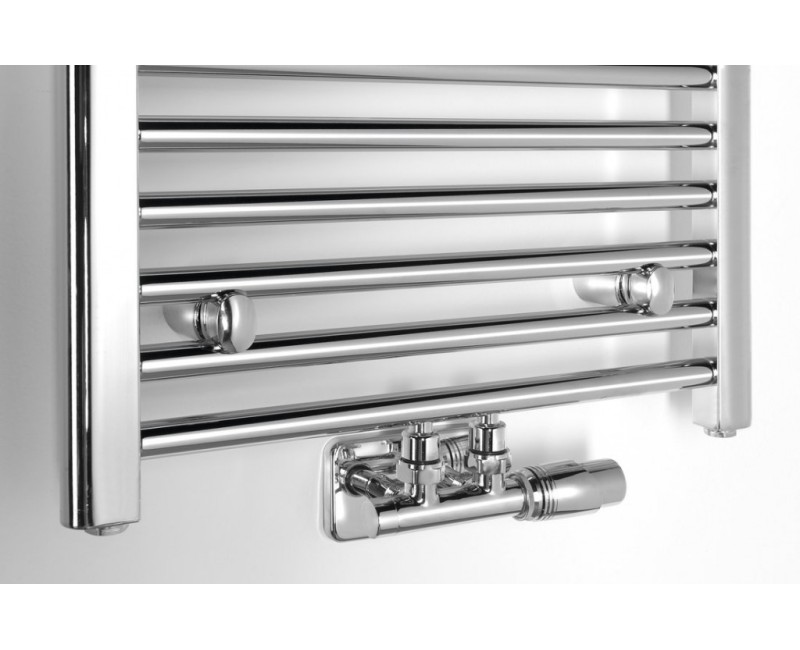 Полотенцесушитель / Радиатор AQUALINE Alya 80x50см, 235Вт, хром LLS301