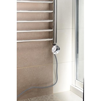 Dvieļu žāvētāja sildelements AQUALINE ar termostatu 200W Hromēts LT67443