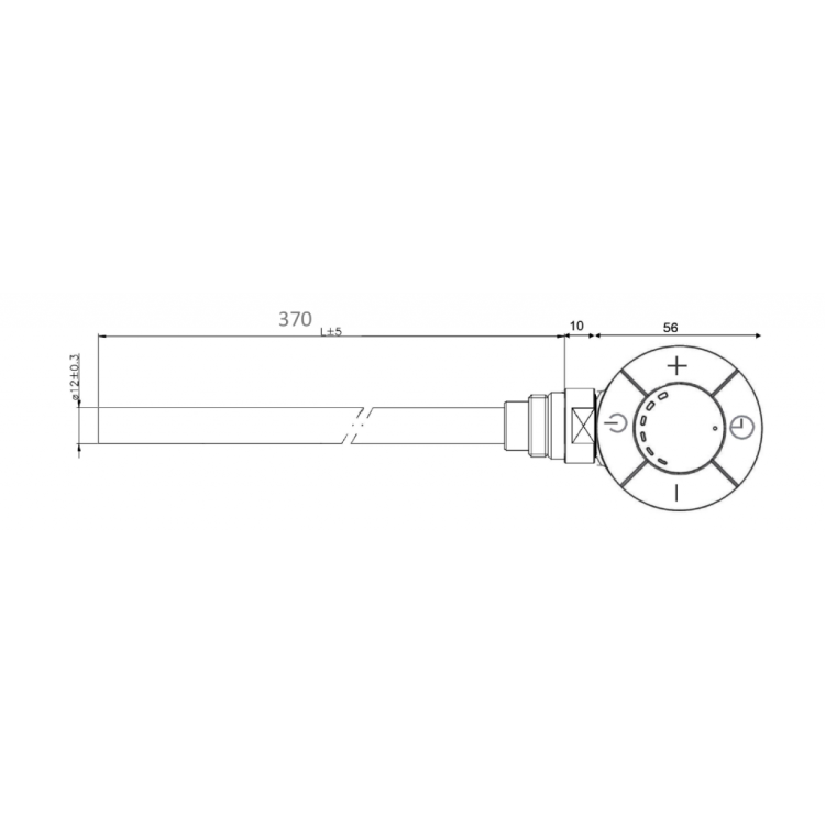 Dvieļu žāvētāja sildelements AQUALINE ar termostatu 200W Hromēts LT67443 Dvieļu žāvētāja sildelements AQUALINE ar termostatu 200W Hromēts LT67443