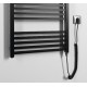 Dvieļu žāvētājs / Radiators Sapho  METRO-E elektriskais 500x1340mm 500 W, Melns Matēts ME513B