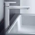 Смеситель для раковины Duravit Manhattan EasyClean Raised Chrome