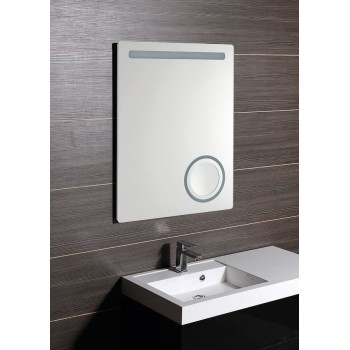 Зеркало для ванной Sapho Astro со LED подсветкой 60x80 см + косметическое зеркало MIRL2