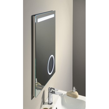 Зеркало для ванной Sapho Astro со LED подсветкой 60x80 см + косметическое зеркало MIRL2