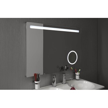 Зеркало для ванной Sapho Astro со LED подсветкой 100x70 см + косметическое зеркало MIRL4