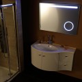 Зеркало для ванной Sapho Astro со LED подсветкой 100x70 см + косметическое зеркало MIRL4
