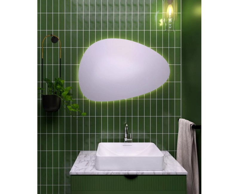 Vannas istabas spogulis Sapho ar LED apgaismojumu, 80x55cm  NA280