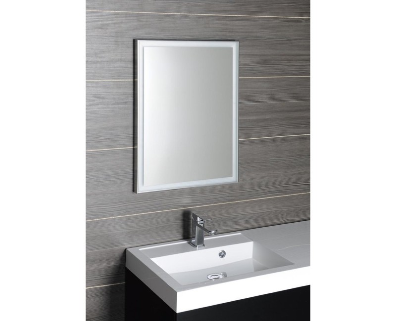 Vannas istabas spogulis Sapho Luminar ar LED apgaismojumu 60x80 cm, hroms  NL557