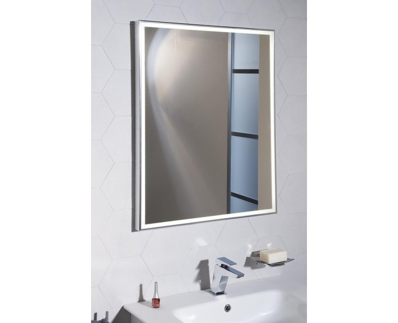 Vannas istabas spogulis Sapho Luminar ar LED apgaismojumu 60x80 cm, hroms  NL557