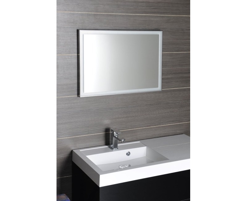 Vannas istabas spogulis Sapho Luminar  90x50cm, ar LED apgaismojumu, hroms  NL559