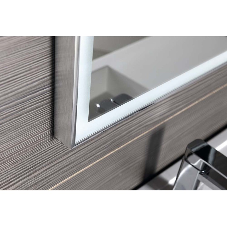 Зеркало для ванной Sapho Luminar 90x50 см, со LED подсветкой, хром NL559