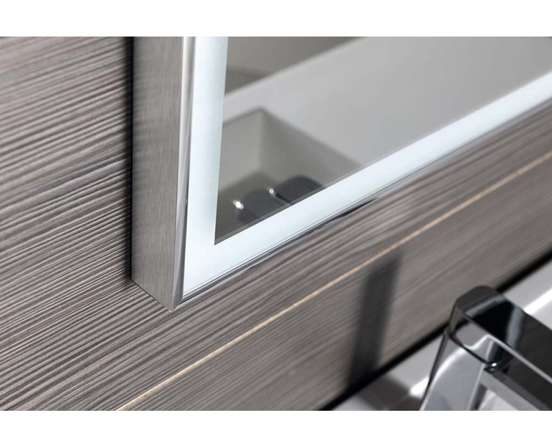 Vannas istabas spogulis Sapho Luminar ar LED apgaismojumu 120x55 cm, hroms  NL560