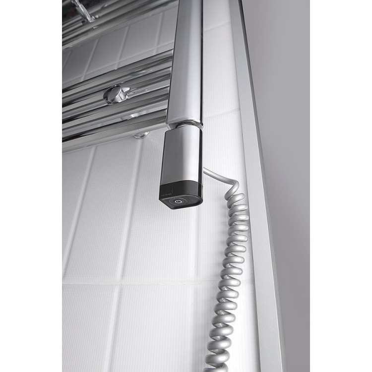Dvieļu žāvētāja sildelements Sapho ONE D ar termostatu 200W, labā puse, Hromēts ONE-D-C-200 Dvieļu žāvētāja sildelements Sapho ONE D ar termostatu 200W, labā puse, Hromēts ONE-D-C-200