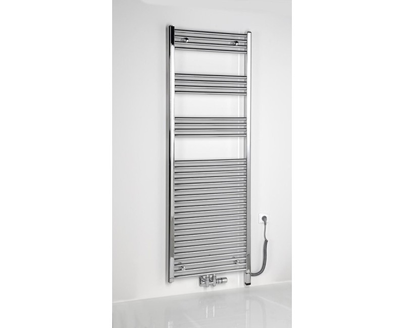 Dvieļu žāvētāja sildelements Sapho ONE D ar termostatu 200W, labā puse, Hromēts ONE-D-C-200