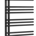 Полотенцесушитель / Радиатор AQUALINE Poseidon 114x45см, 379Вт, черный PS411B
