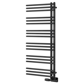 Dvieļu žāvētājs / Radiators AQUALINE Poseidon  114x45cm, 379W, melns  PS411B