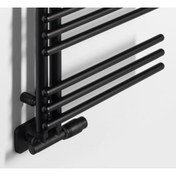 Dvieļu žāvētājs / Radiators AQUALINE Poseidon 154x45cm, 513W, melns  PS415B