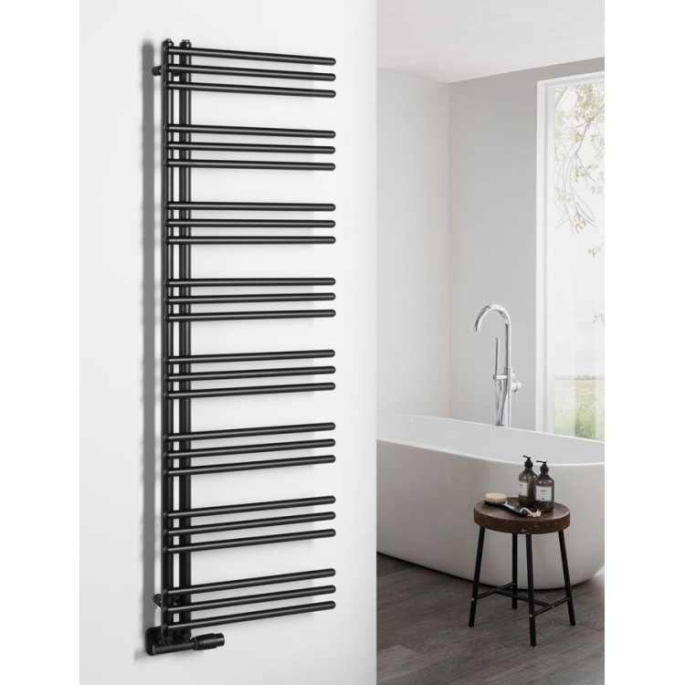 Dvieļu žāvētājs / Radiators AQUALINE Poseidon 154x45cm, 513W, melns PS415B Dvieļu žāvētājs / Radiators AQUALINE Poseidon 154x45cm, 513W, melns PS415B