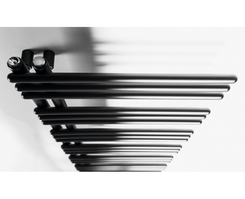 Dvieļu žāvētājs / Radiators AQUALINE Poseidon 154x45cm, 513W, melns  PS415B