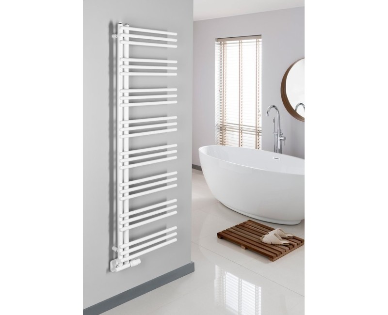 Полотенцесушитель / Радиатор AQUALINE POSEIDON 154x45см, 513Вт, белый PS415