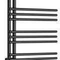 Полотенцесушитель / Радиатор AQUALINE Poseidon 74x45 см, 249 Вт, черный PS474B