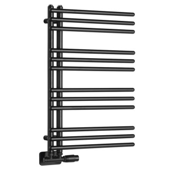 Dvieļu žāvētājs / Radiators AQUALINE Poseidon 74x45cm, 249W, melns  PS474B