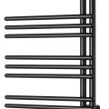 Полотенцесушитель / Радиатор AQUALINE Poseidon 74x45 см, 249 Вт, черный PS474B