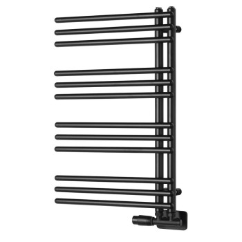 Dvieļu žāvētājs / Radiators AQUALINE Poseidon 74x45cm, 249W, melns  PS474B