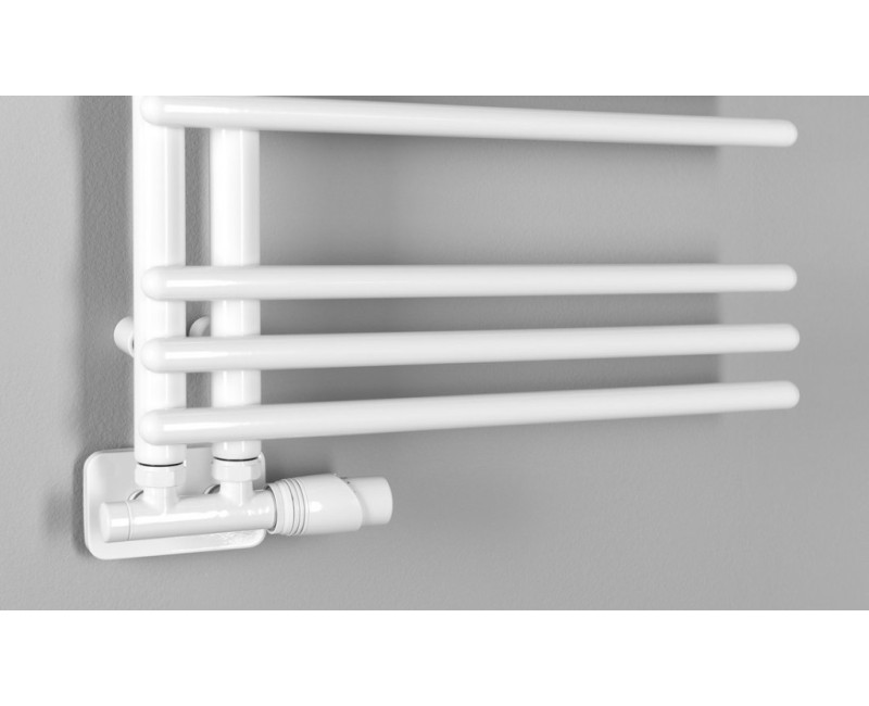 Полотенцесушитель / Радиатор AQUALINE Poseidon 74x45 см, 249 Вт, белый PS474