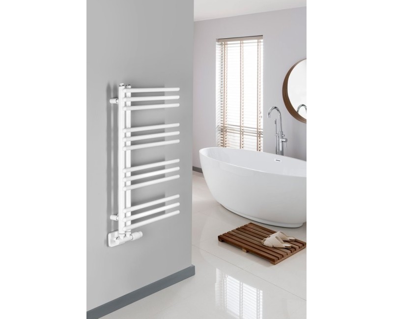 Полотенцесушитель / Радиатор AQUALINE Poseidon 74x45 см, 249 Вт, белый PS474