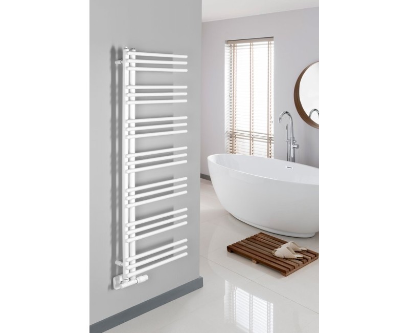 Полотенцесушитель / Радиатор AQUALINE Poseidon 134x55см, 501Вт, белый PS513