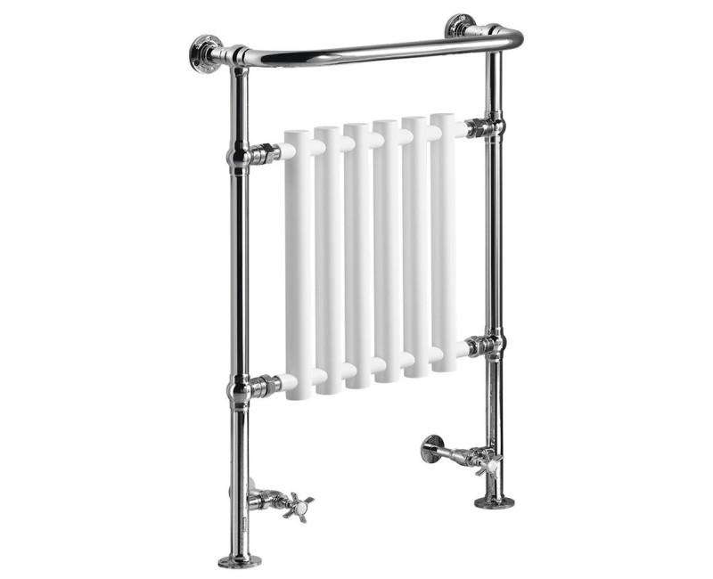 Полотенцесушитель / Радиатор Sapho CORK 68x96 см, 550 Вт, хром/белый RE104