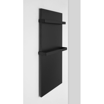 Полотенцесушитель / Радиатор Sapho ENIS 120x59см, 600 Вт, матовый черный RH600B-2