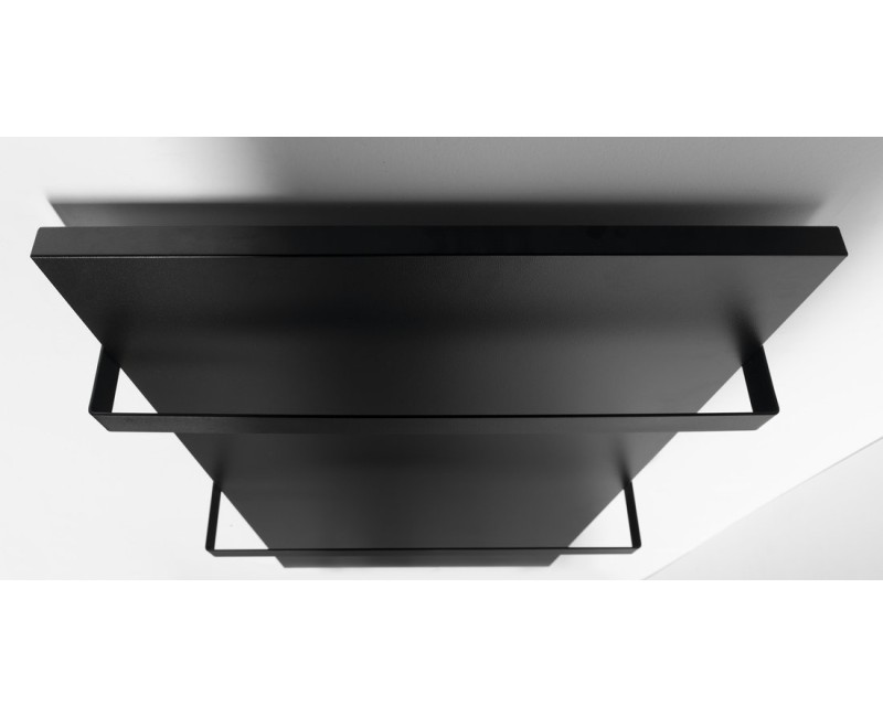 Полотенцесушитель / Радиатор Sapho ENIS 120x59см, 600 Вт, матовый черный RH600B-2